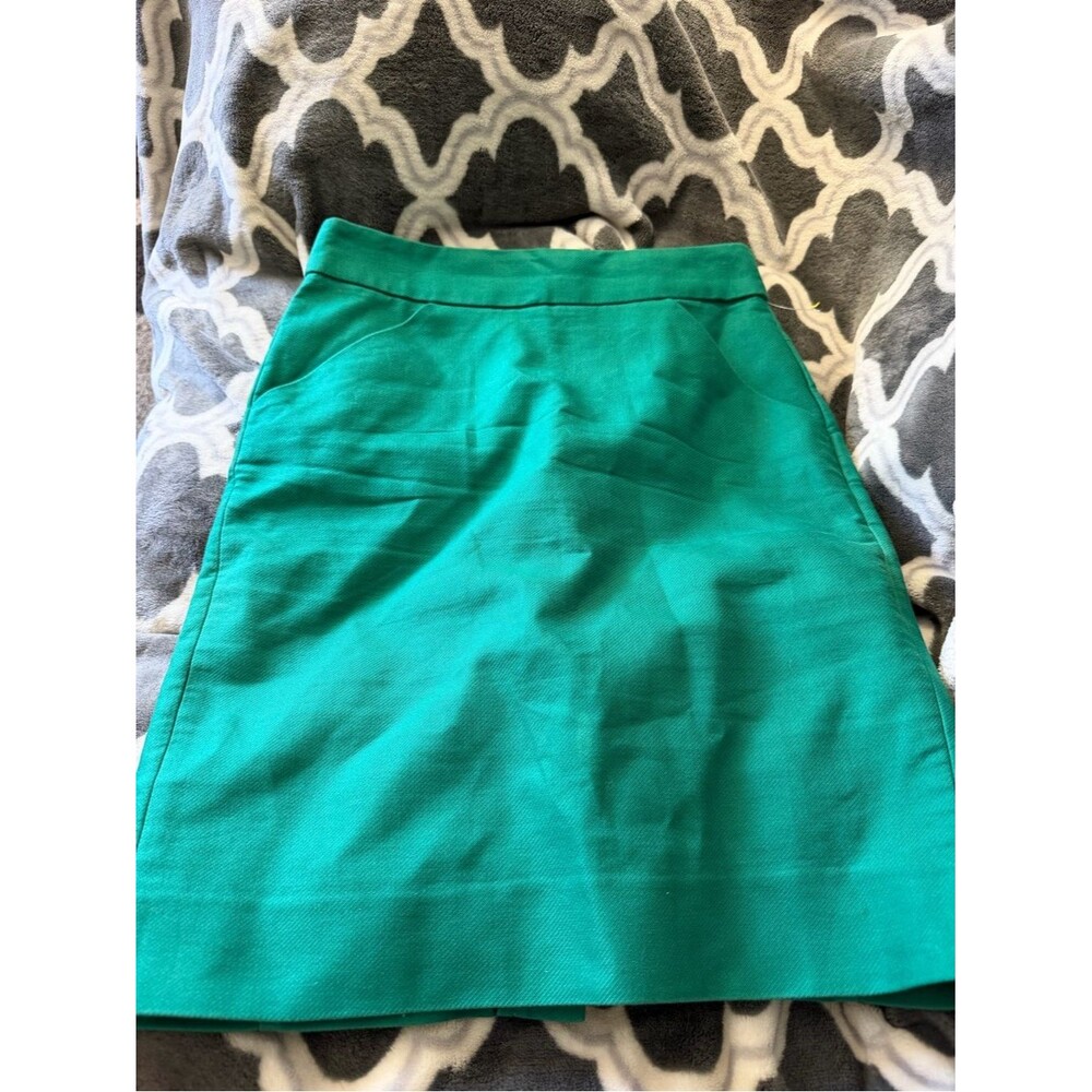 J. Crew Emerald Green A-Line Skirt